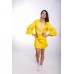 Embroidered Mini Dress "Bright Sunshine" Yellow